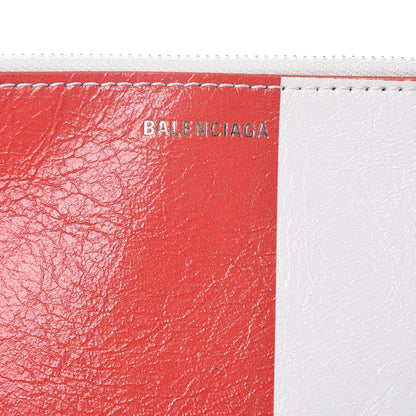Balenciaga Agneau Supermarket Tote Red White 7 of 11