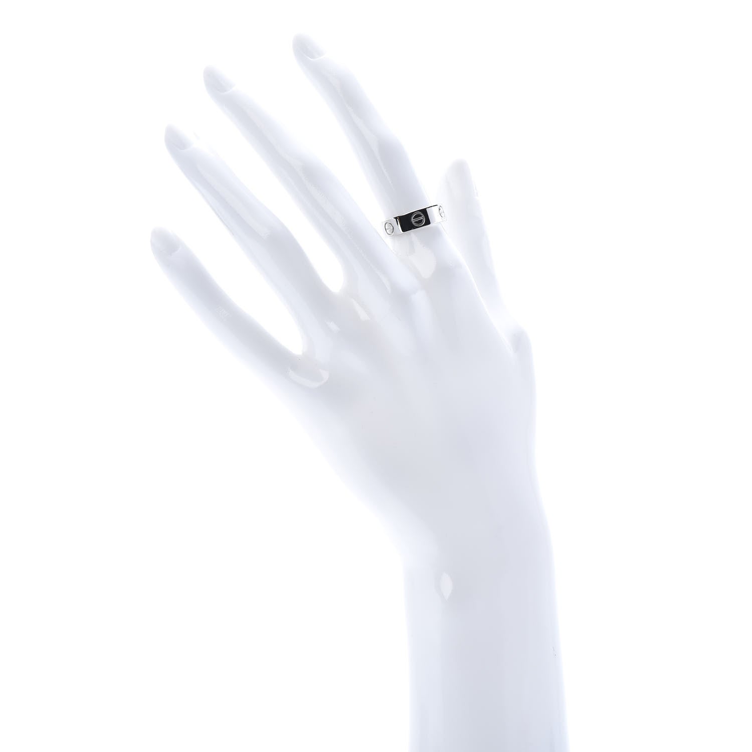 Cartier Platinum 5.5mm LOVE Ring 51 5.75 2 of 5