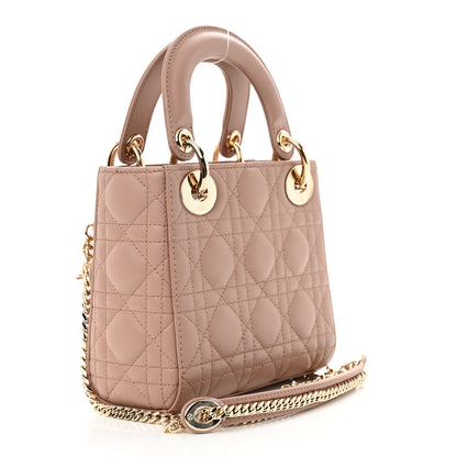 Christian Dior Lambskin Cannage Mini Lady Dior Fard 4 of 10