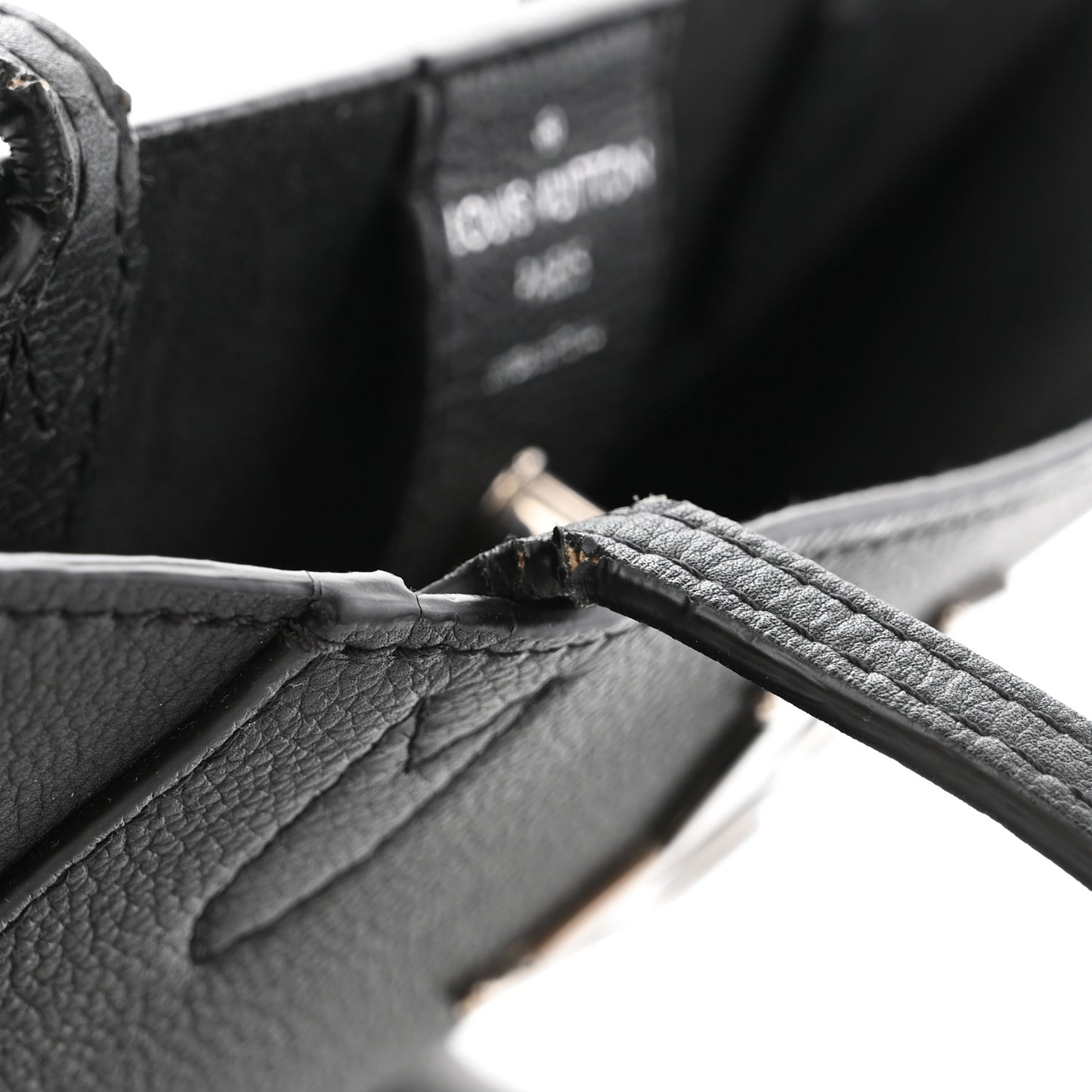 Calfskin Lockme Cabas Black