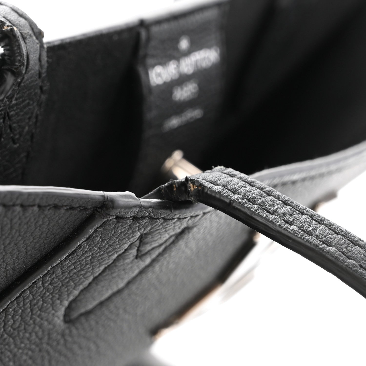 Louis Vuitton Calfskin Lockme Cabas Black 13 of 19
