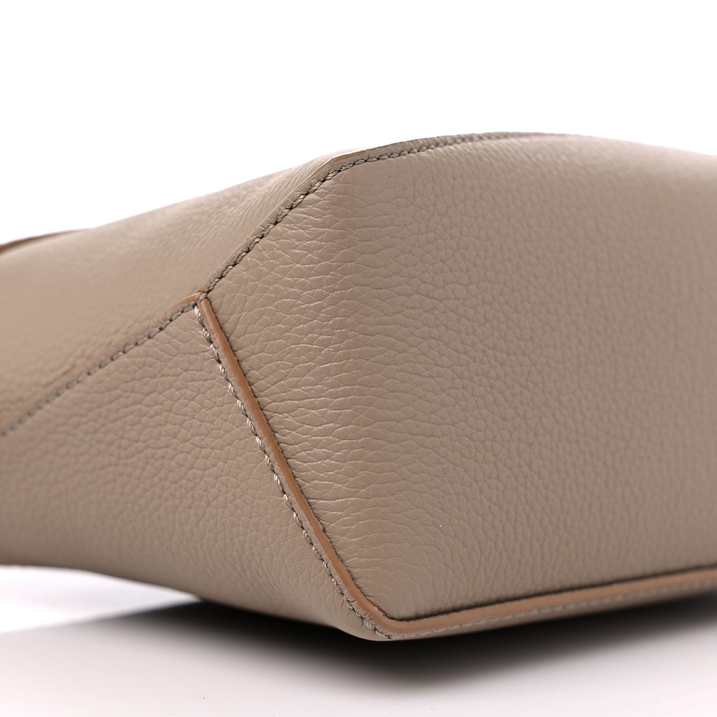 Calfskin Mini Puzzle Edge Bag Sand Mink