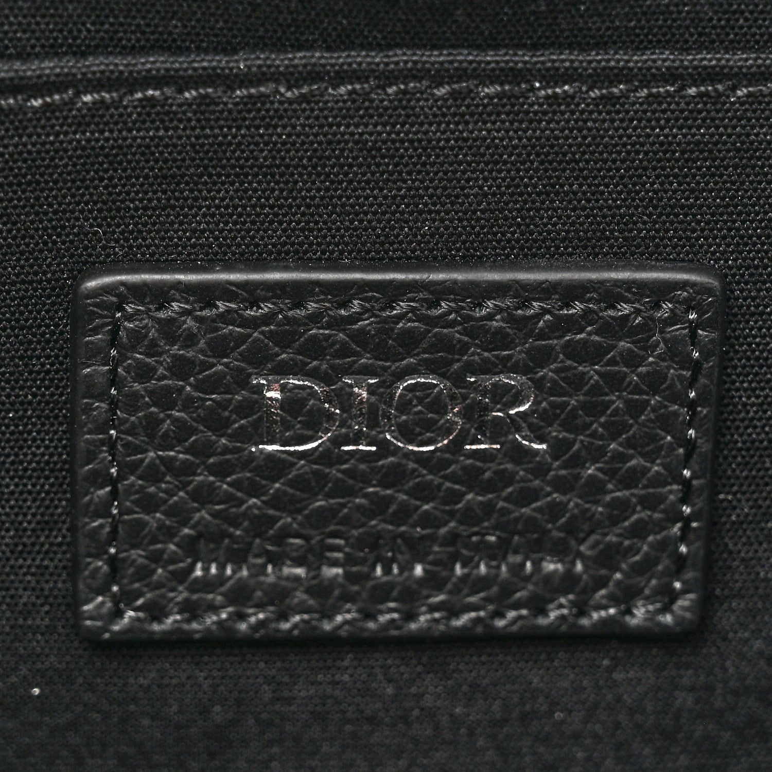 Christian Dior Oblique Jacquard Toiletry Pouch Black 6 of 7