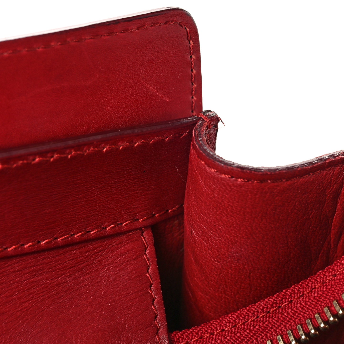 Smooth Calfskin Mini Luggage Red