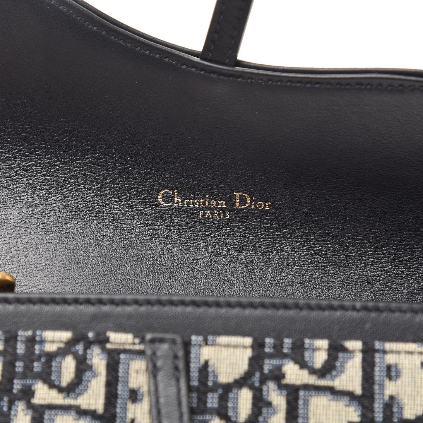 Oblique Saddle Chain Long Wallet Blue