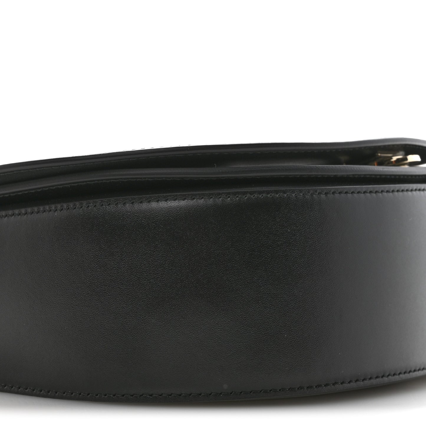 Calfskin Large Vela Flap Bag Black