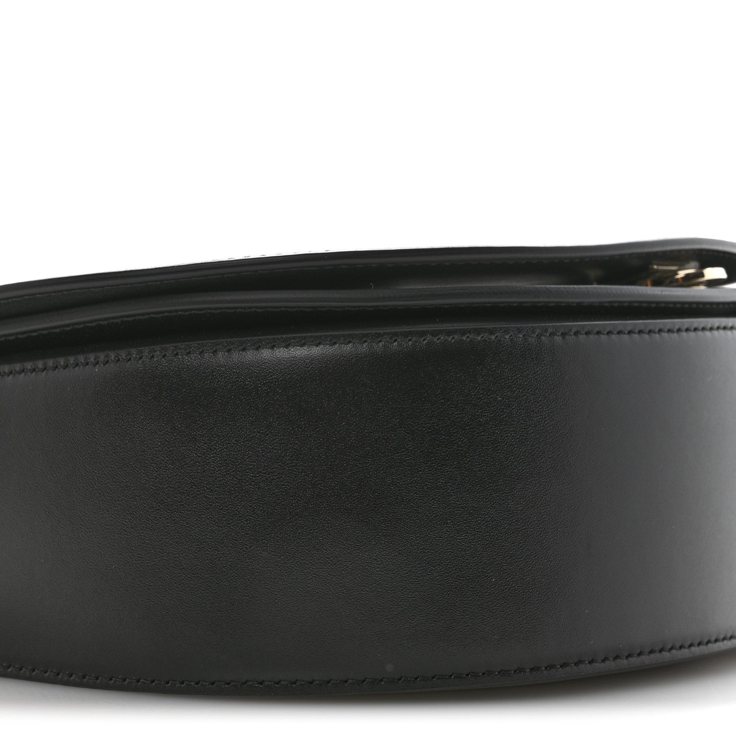 Salvatore Ferragamo Calfskin Large Vela Flap Bag Black 8 of 11