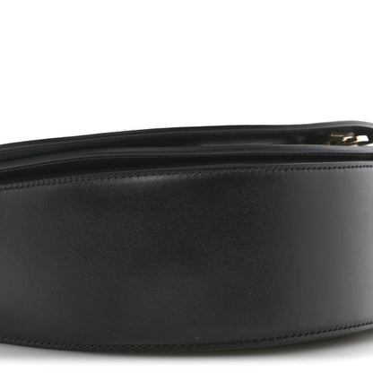 Salvatore Ferragamo Calfskin Large Vela Flap Bag Black 8 of 11