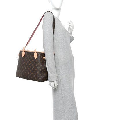 Louis Vuitton Monogram Inside Out Neverfull Bandouliere MM Rouge Sari 2 of 9