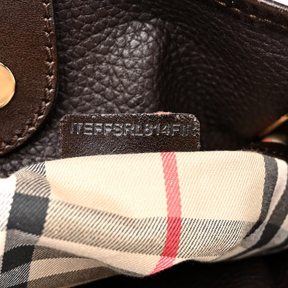 Burberry Grainy Calfskin Willenmore Hobo Dark Chocolate 8 of 11