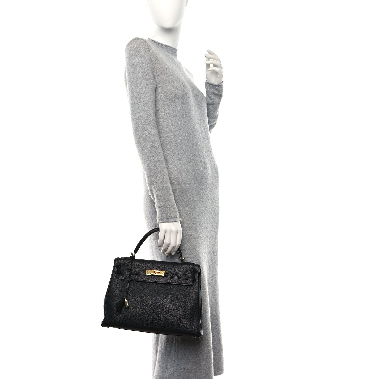 Hermes Togo Kelly Retourne 32 Black 2 of 13