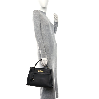 Hermes Togo Kelly Retourne 32 Black 2 of 13