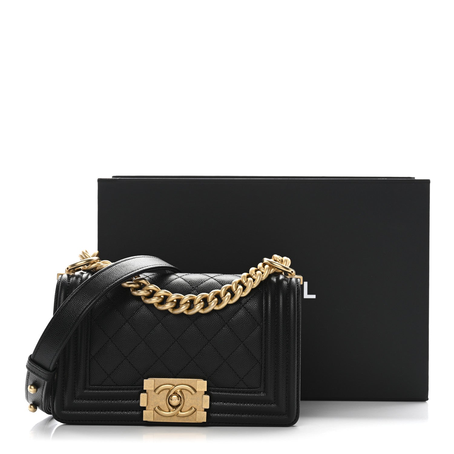 Chanel Caviar Quilted Small Boy Flap Black 3 of 11