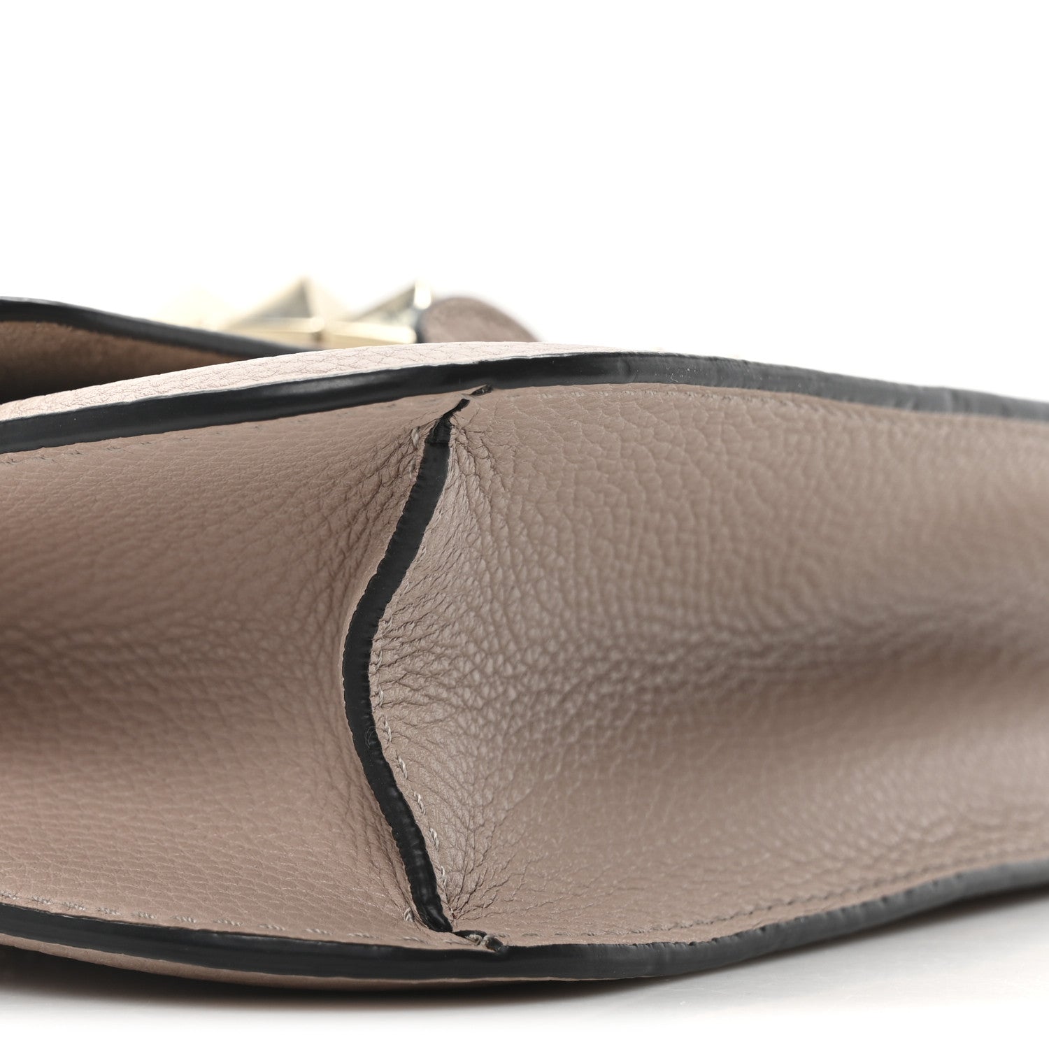 Valentino Garavani Vitello Medium Glam Lock Rockstud Flap Poudre 8 of 9