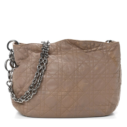 Christian Dior Lambskin Cannage Dior Soft Shoulder Bag Beige 1 of 9