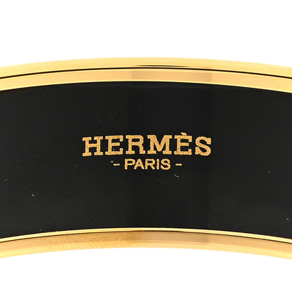 Hermes Enamel Printed Carre Cube Wide Bracelet 65 Blue Red 3 of 3
