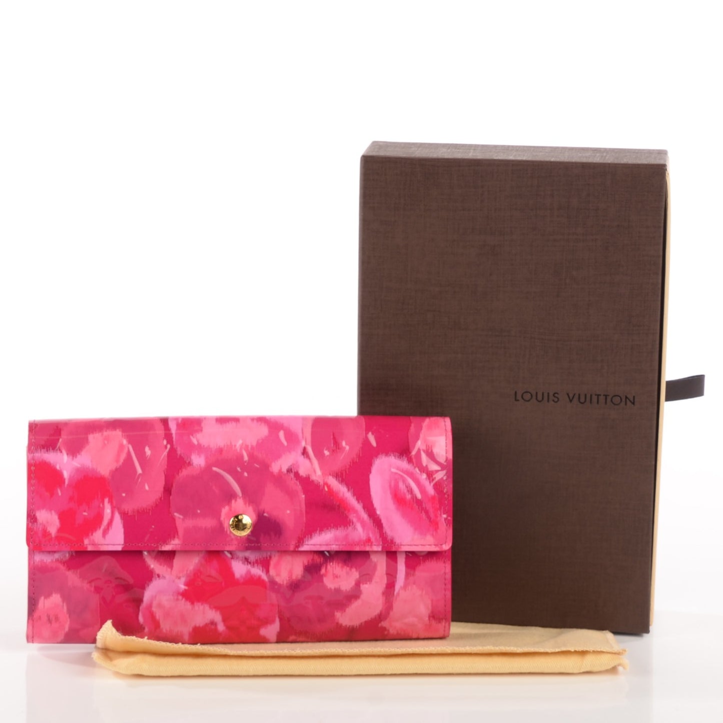 Vernis Ikat Sarah Wallet Rose Indien