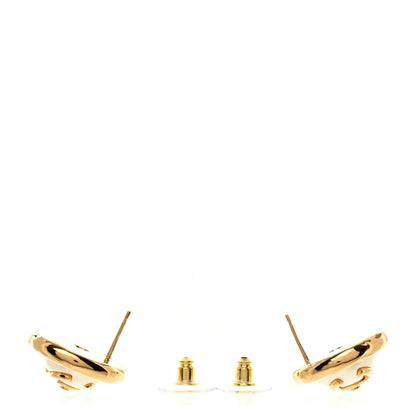 Chanel Pearl CC Turnlock Round Earrings Gold 3 of 5