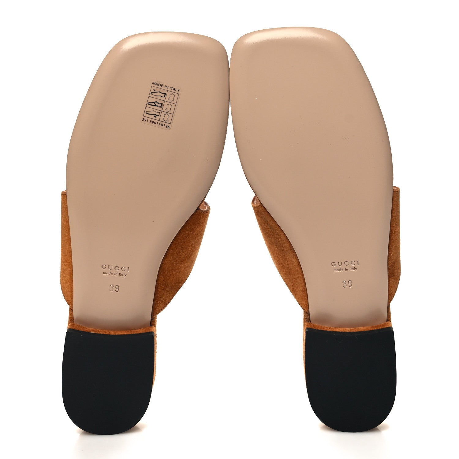 Gucci Suede Cachemire Blondie 15mm Thong Sandals 39 Blondie Cognac 5 of 8