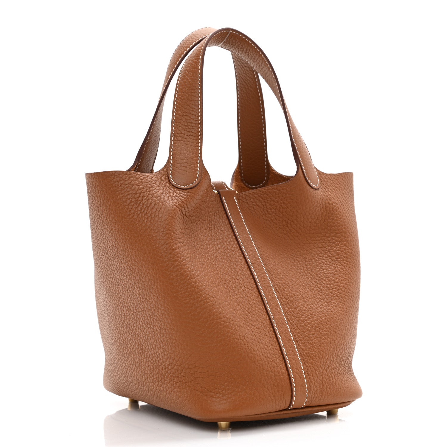 Hermes Taurillon Clemence Picotin Lock 18 PM Gold 3 of 9
