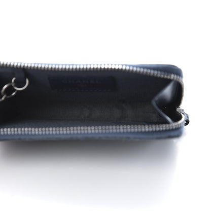 Chanel Caviar Quilted Key Holder Case Navy 5 of 11
