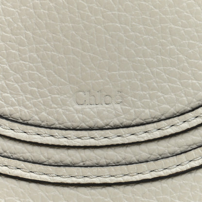 Chloe Raffia Calfskin Marcie Basket Small Marcie Round Crossbody Bag White 7 of 12
