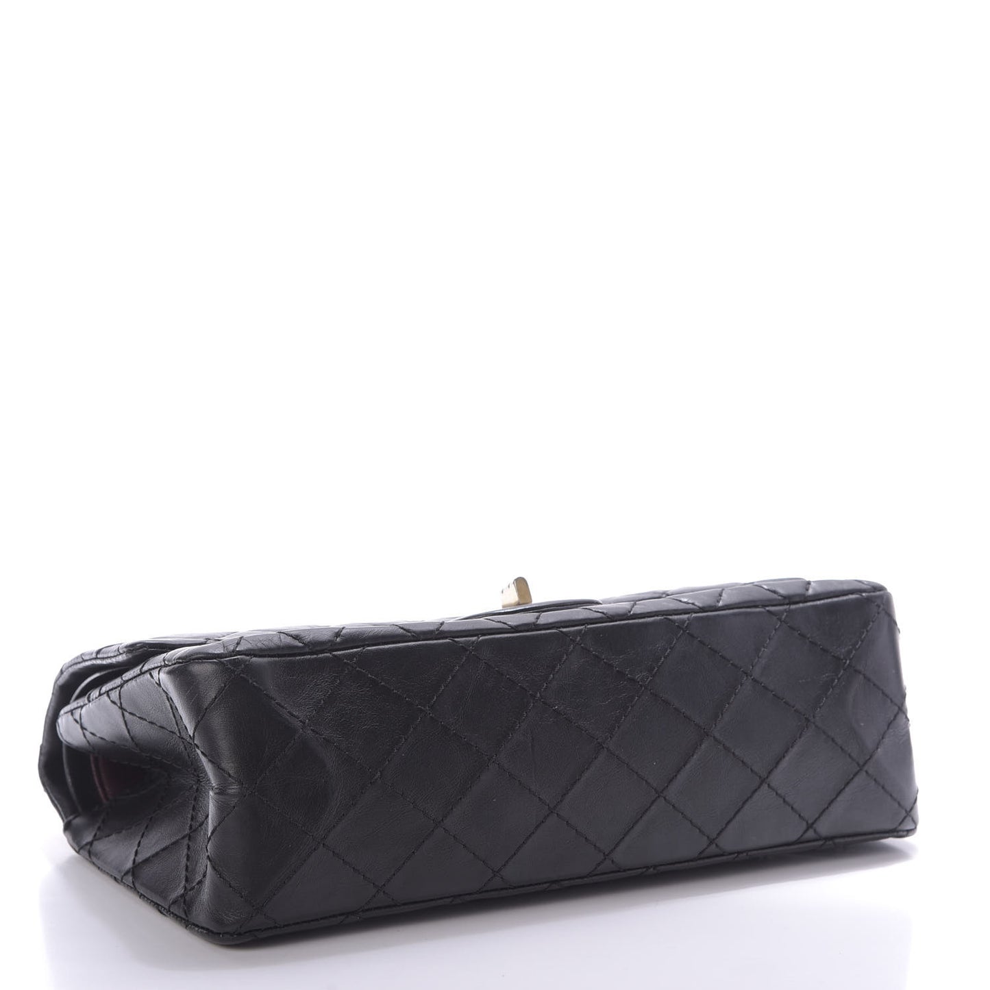 Aged Calfskin Quilted 2.55 Reissue 225 Flap Black