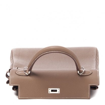 Hermes Togo Kelly Retourne 25 Etoupe 25 of 33