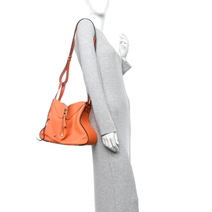 Loewe Grained Calfskin Small Hammock Shoulder Bag Apricot Orange 2 of 13