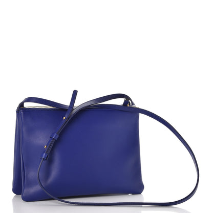 Celine Lambskin Large Trio Crossbody Bag Indigo 3 of 11