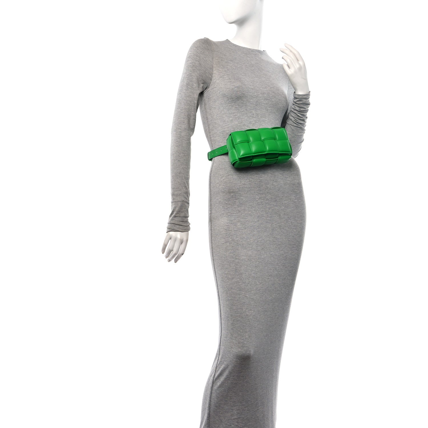 Bottega Veneta Nappa Maxi Intreccio Padded The Belt Cassette Bag Parakeet 2 of 11