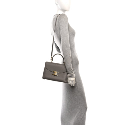 Celine Supple Calfskin Medium Nino Cloudy Grey Pebble 2 of 13