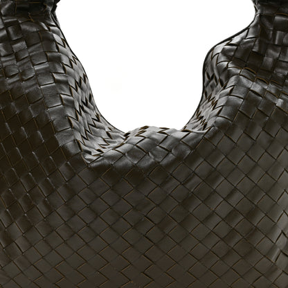Bottega Veneta Calfskin Intrecciato Large Hop Kaki 7 of 9