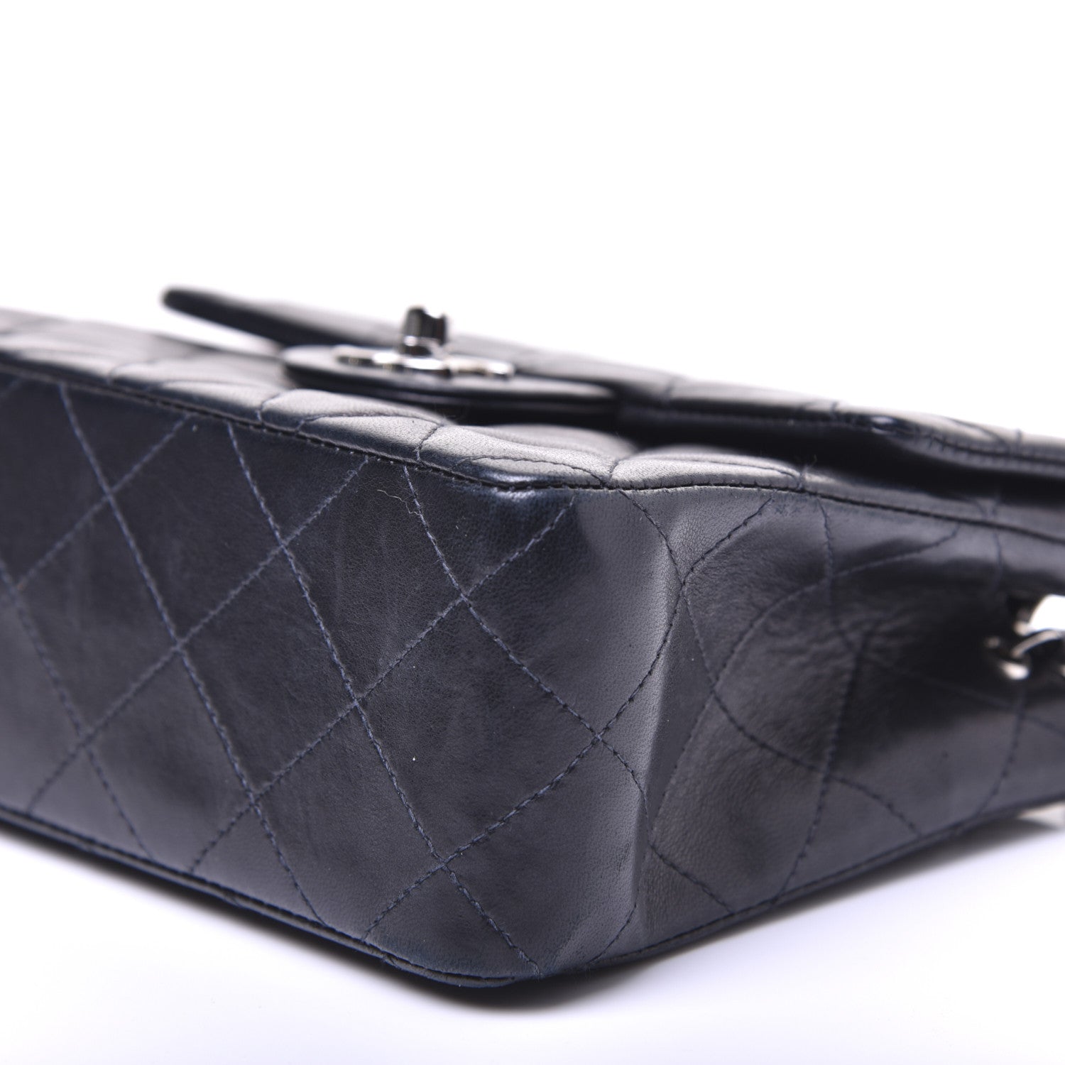Chanel Lambskin Quilted Mini Square Flap Black 7 of 17