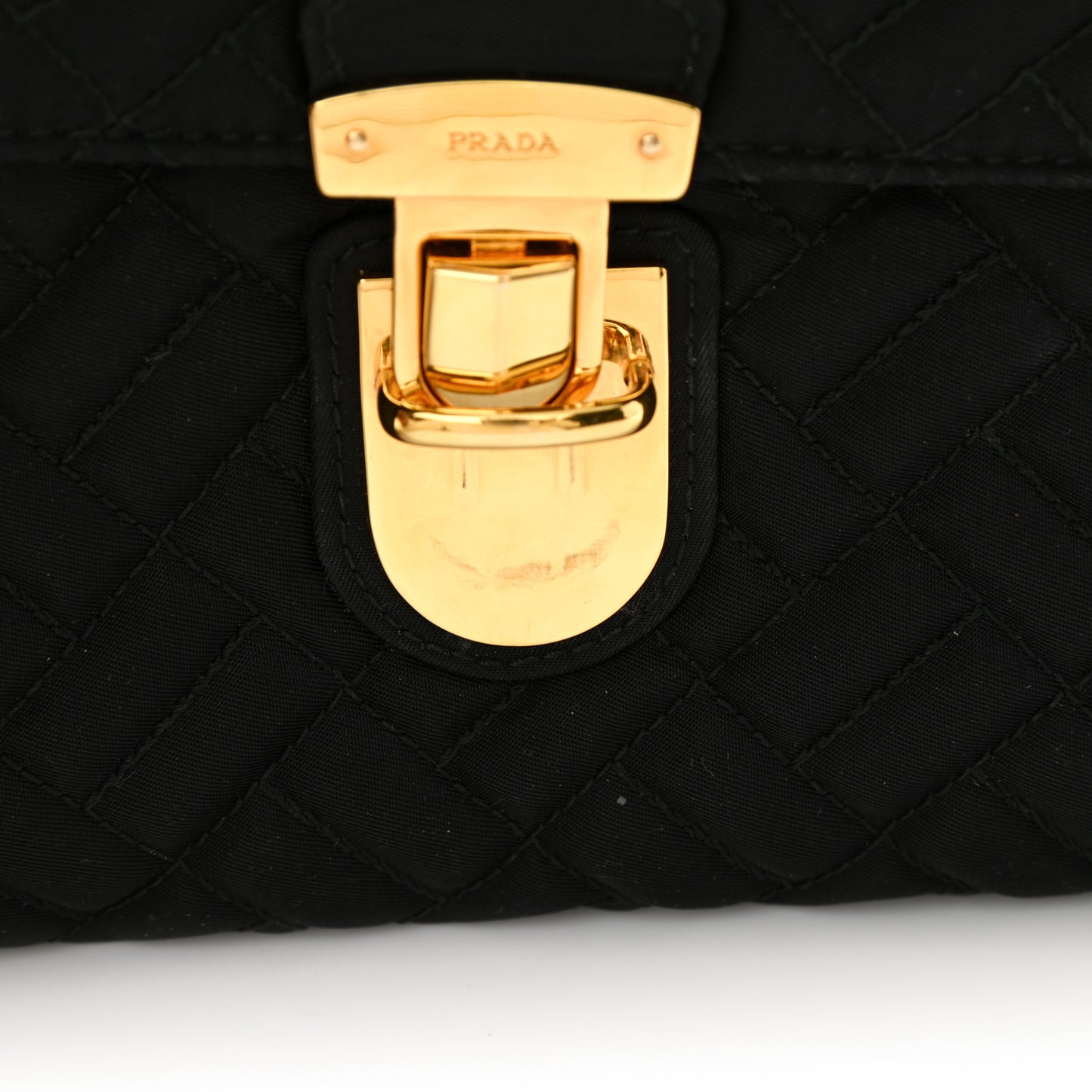 Nylon Tessuto Impuntu Quilted Flap Black