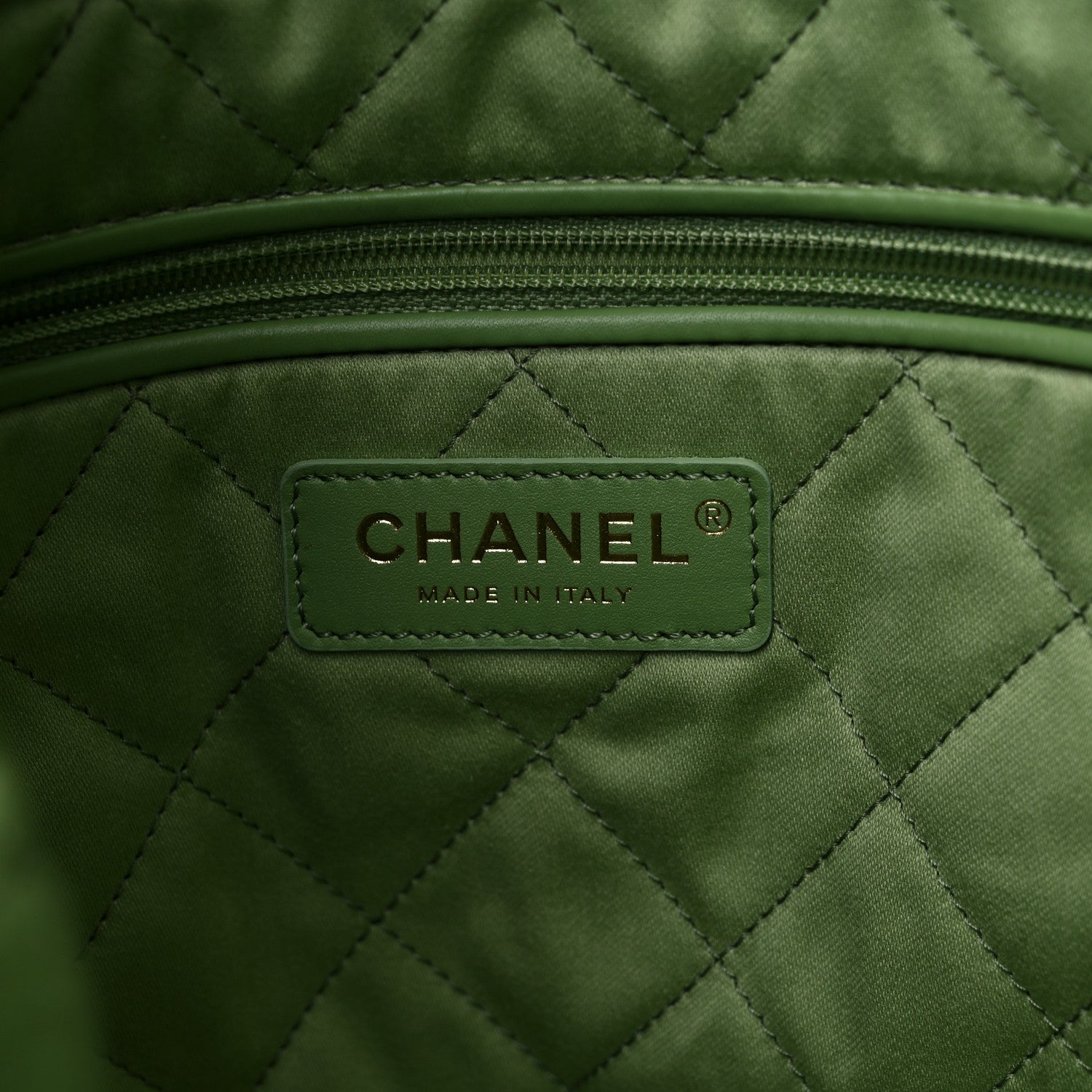 Chanel Shiny Caviar Quilted Small Chanel 22 Green 6 of 9