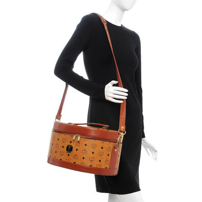 MCM Visetos Vanity Cosmetic Case Cognac 2 of 18