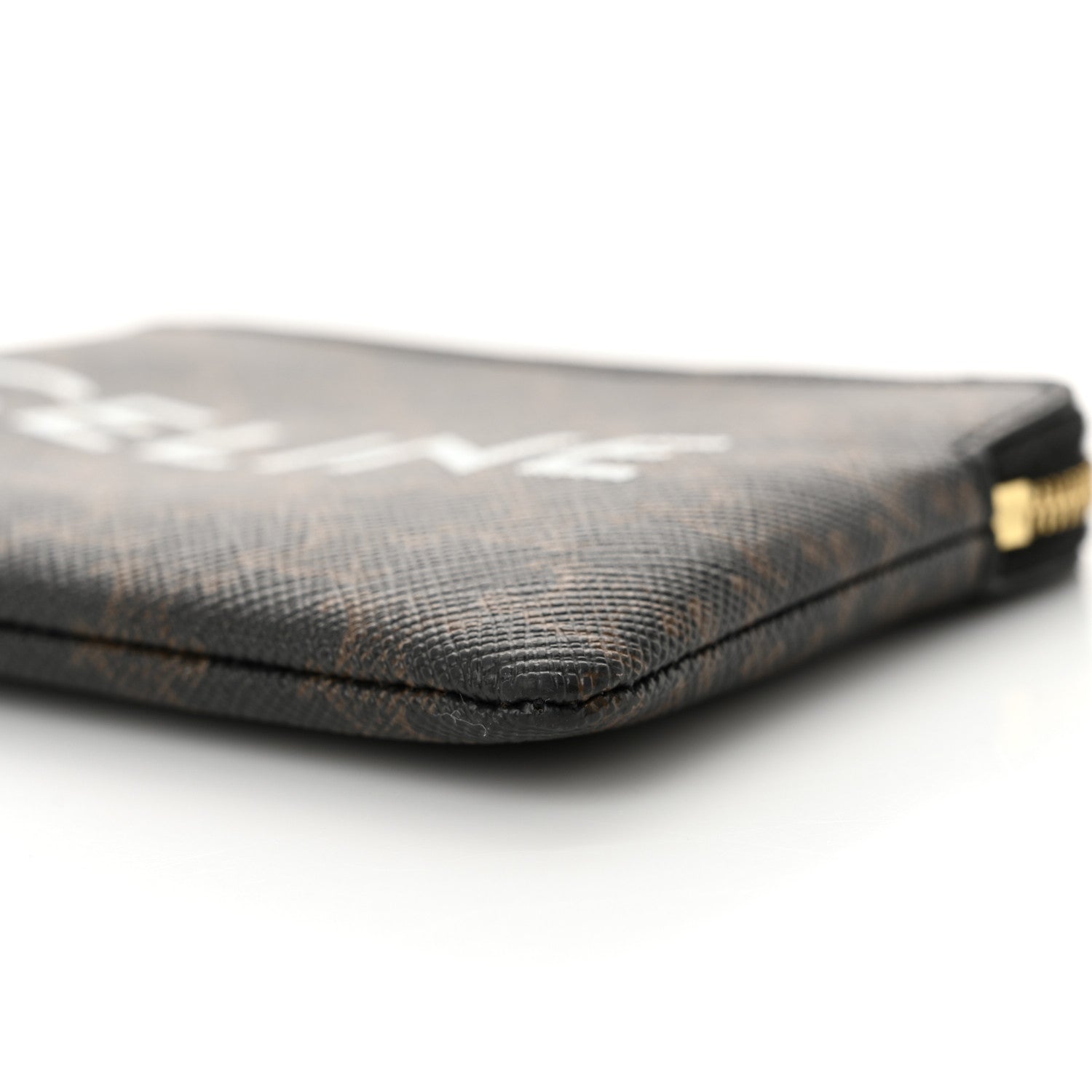 Celine Triomphe Canvas Logo Coin and Card Pouch With Hook Black 12 of 13