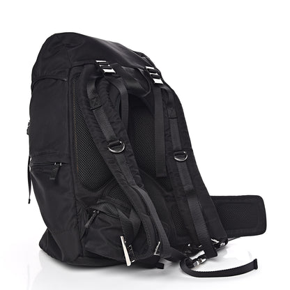 Prada Tessuto Nylon Montagna Double Buckle Backpack Black 3 of 15