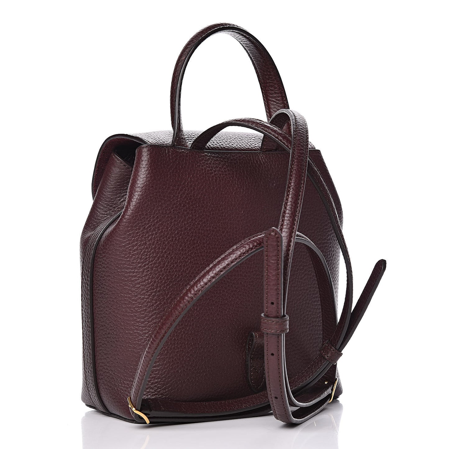 Classic Grain Calfskin Mini Bayswater Backpack Oxblood