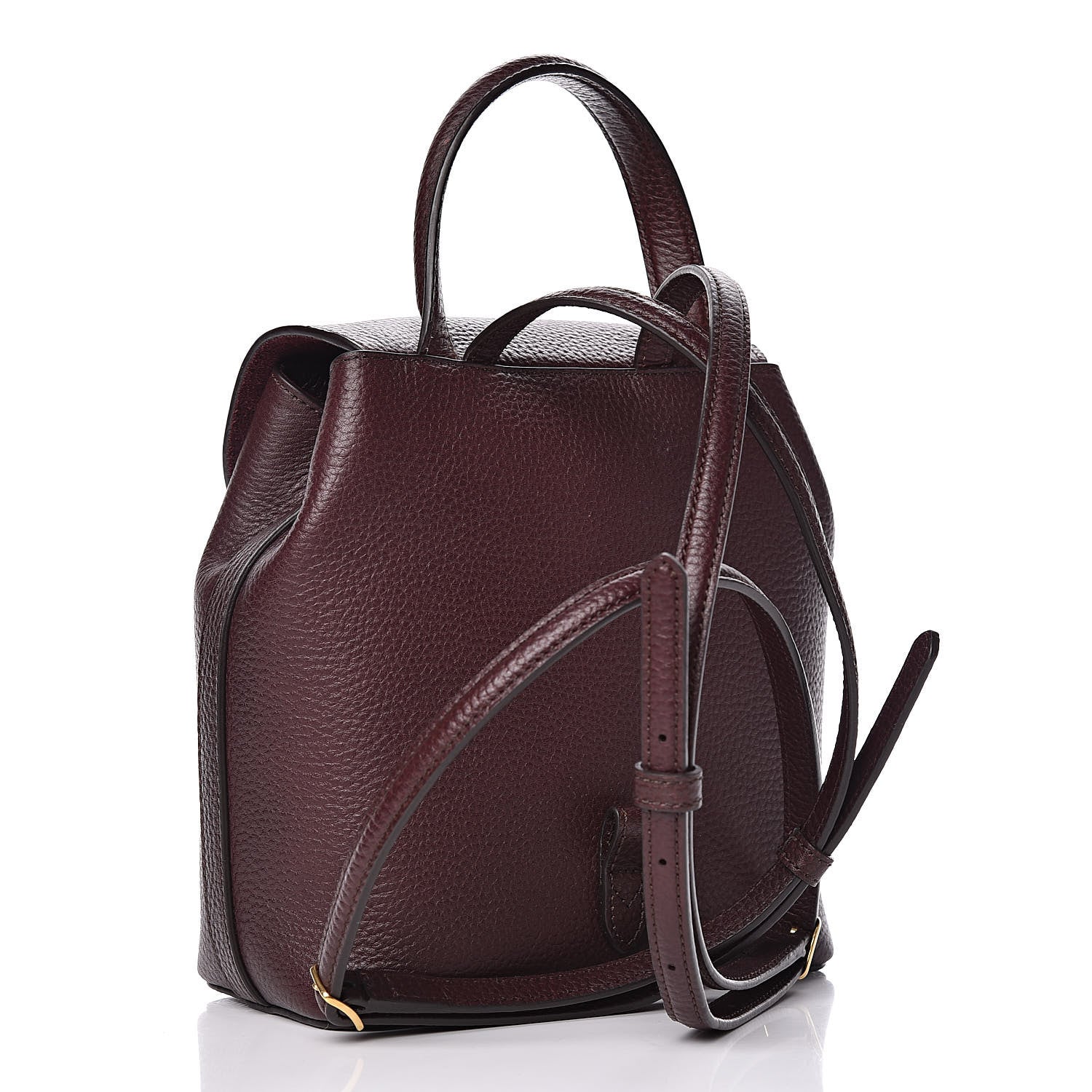 Mulberry Classic Grain Calfskin Mini Bayswater Backpack Oxblood 3 of 10