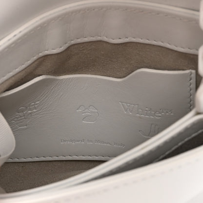 Off-White Calfskin Striped Diag Binder Flap Bag White 6 of 10