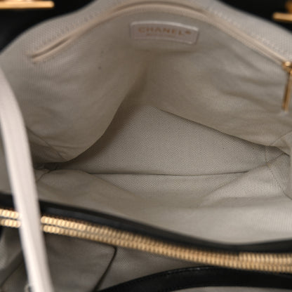 Chanel Calfskin Quilted Large Retro Chain Tote Black 5 of 12