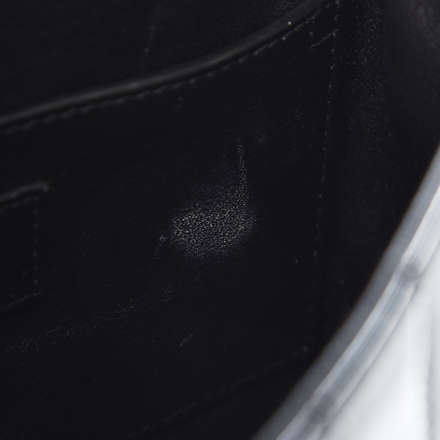 Saint Laurent Patent Calfskin Matelasse Monogram Small Vicky Chain Bag Black 9 of 9
