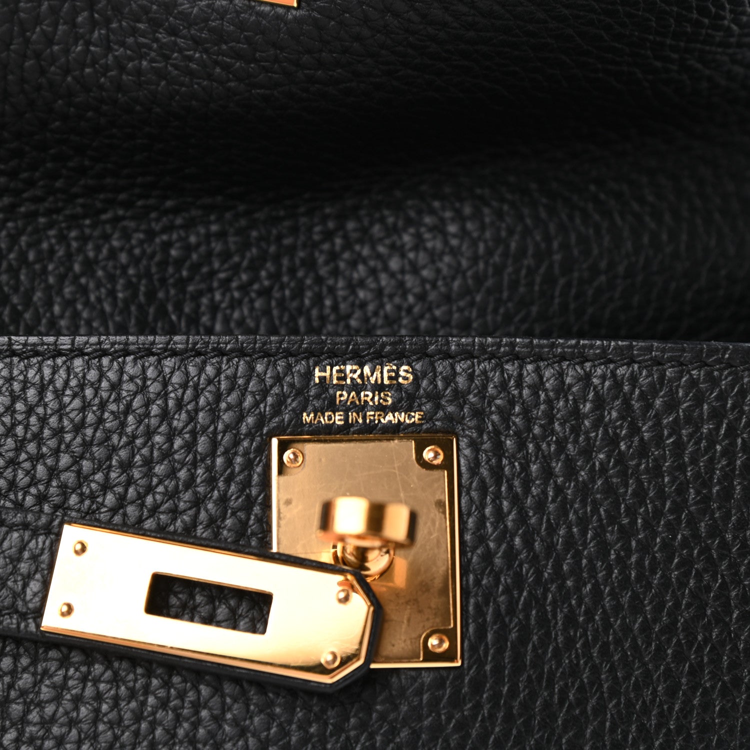 Hermes Taurillon Clemence Kelly Ado Backpack Black 12 of 20