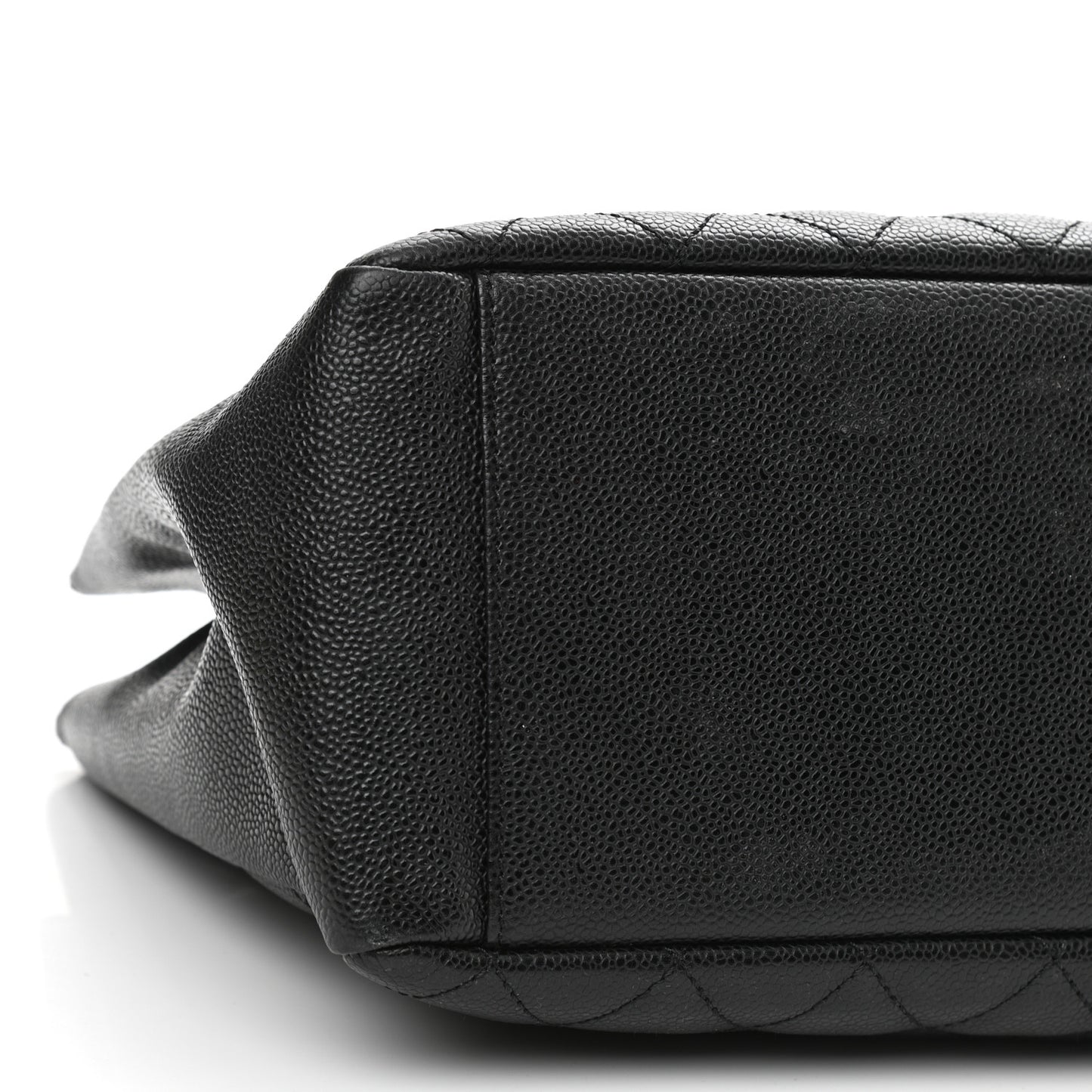 Caviar Quilted Grand Shopping Tote GST Black