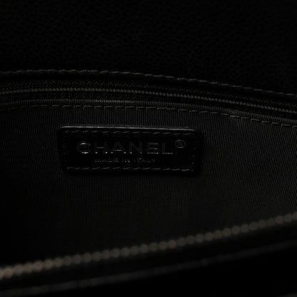 Chanel Caviar Quilted Small City Shopping Tote Black 6 of 10