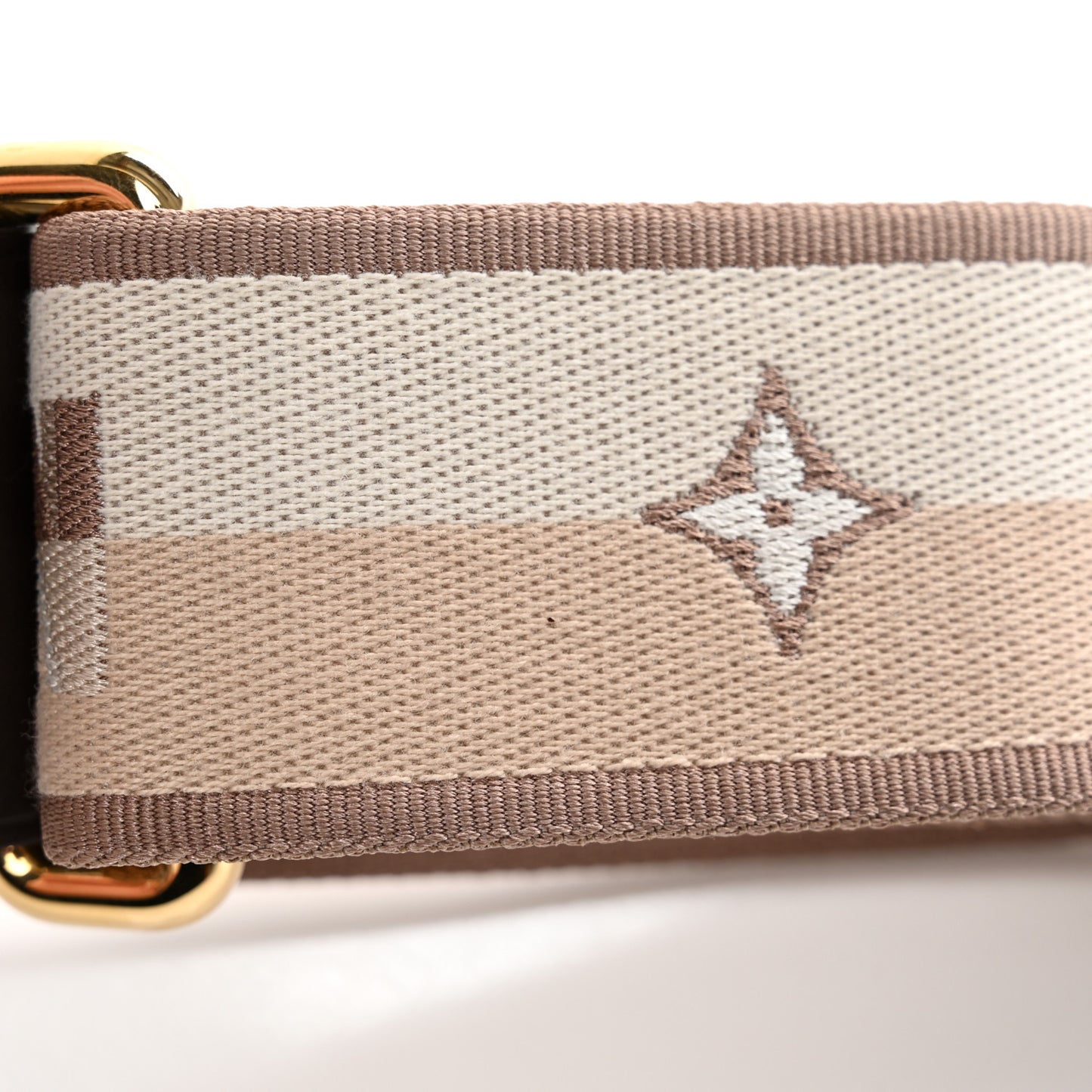 Jacquard Speedy Bandouliere 20 Shoulder Strap Beige Brown