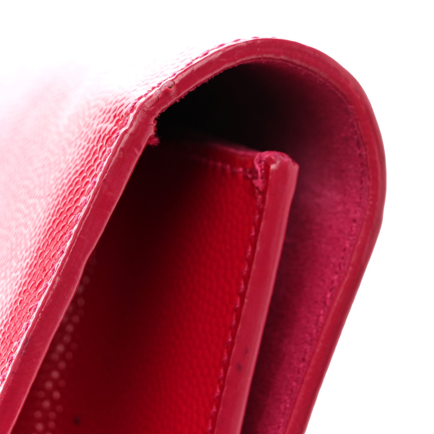 Saint Laurent Grain De Poudre Classic Monogram Cassandre Clutch Lipstick Fuchsia 8 of 10