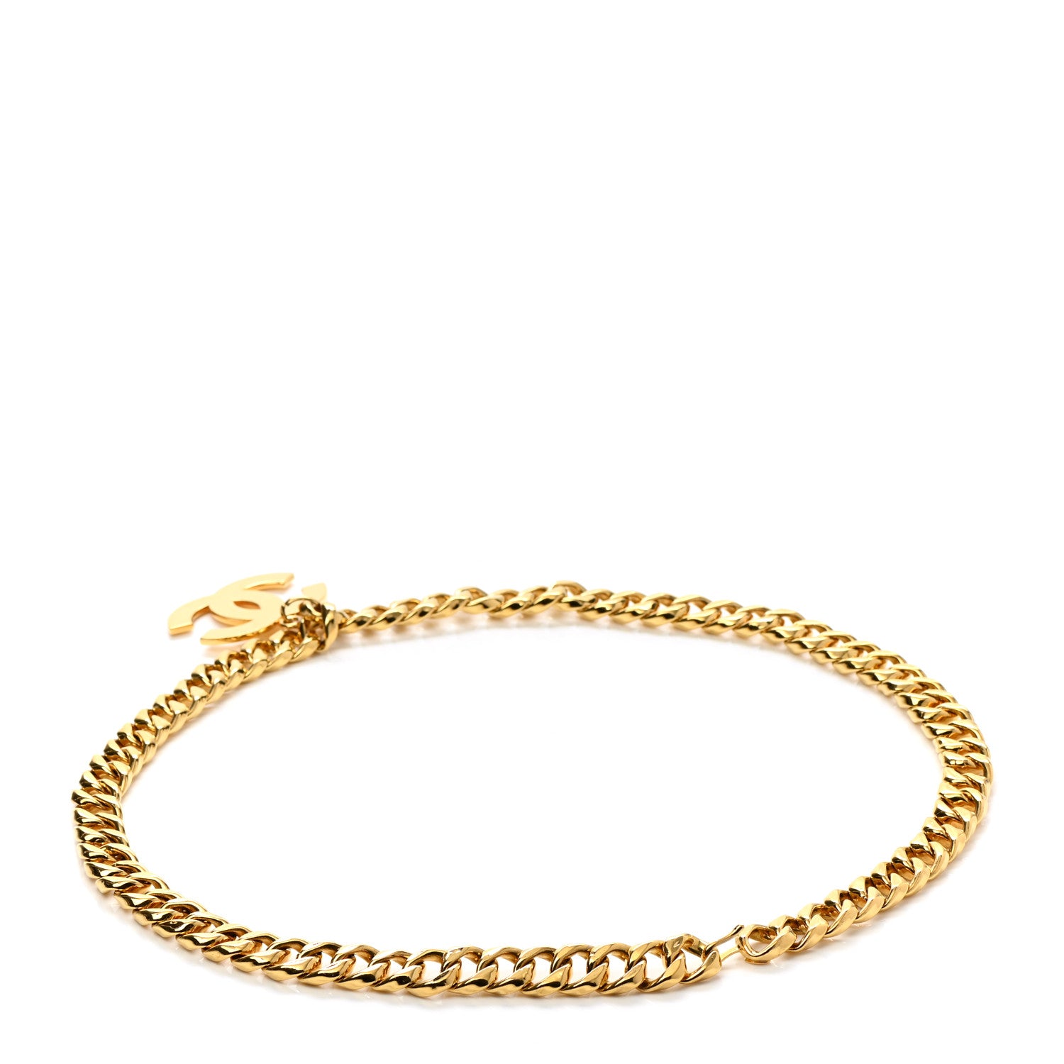 Chanel Metal Chain CC Medallion Belt Gold 2 of 5